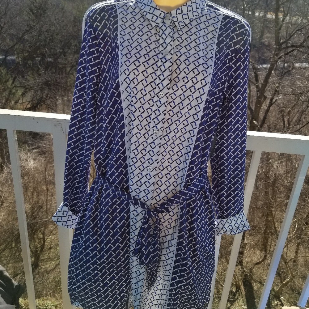 Tommy Hilfiger Astral Aura Blue Shirt Dress
